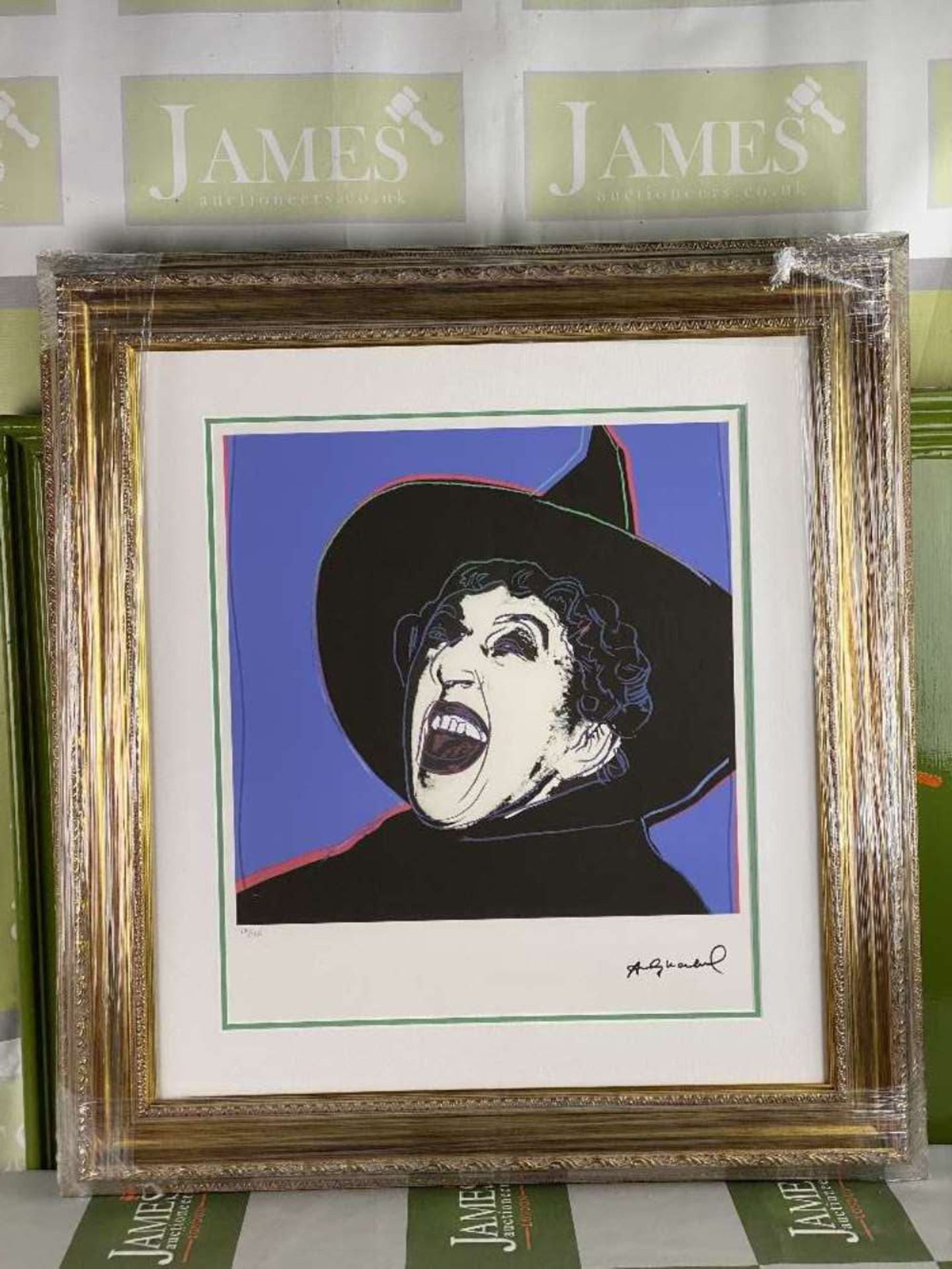 Andy Warhol-(1928-1987) "The Witch"Castelli NY Original Numbered Lithograph #17/100, Ornate Framed. - Image 7 of 7