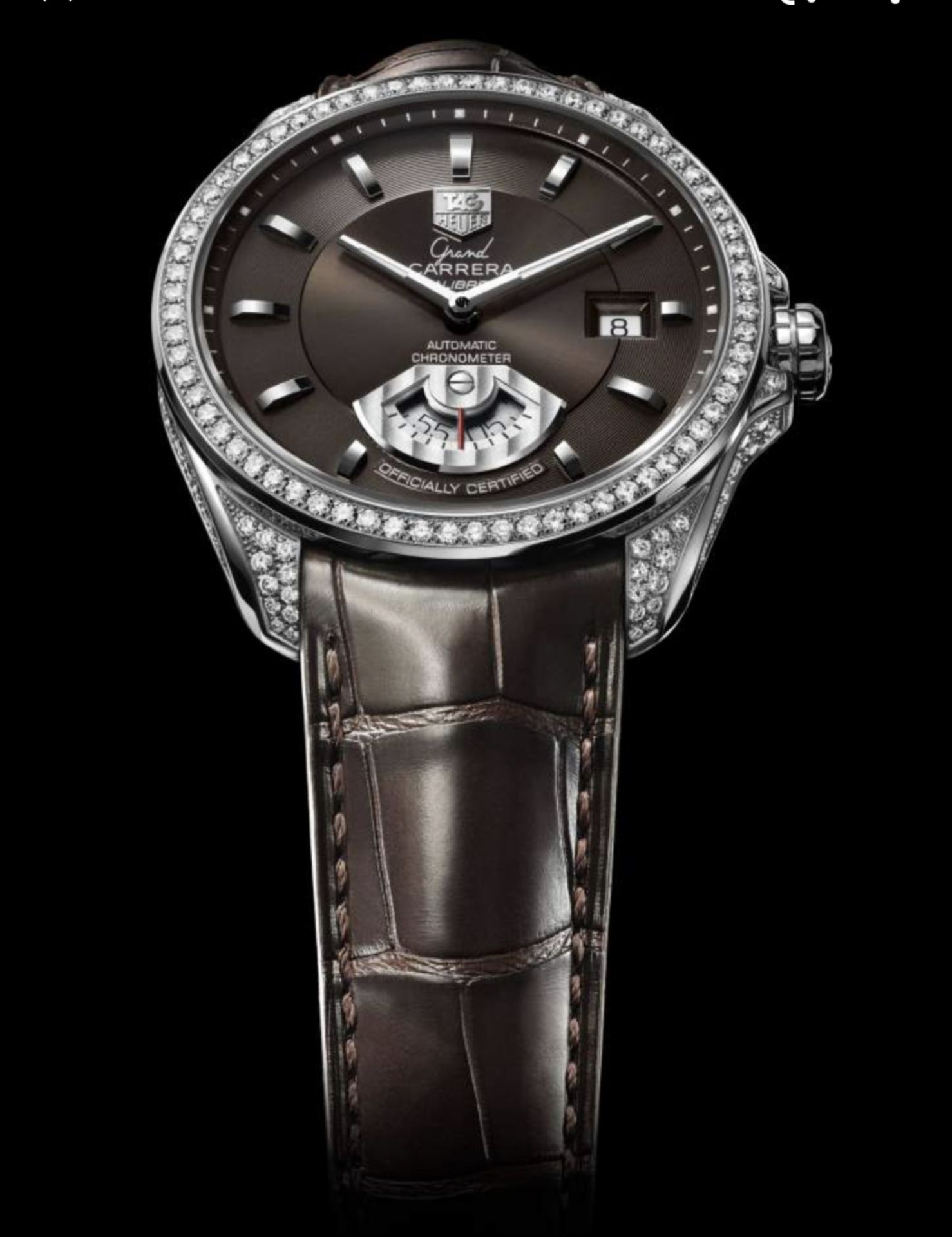 Tag Heuer Grand Carrera Diamond Bezel WAV511E - Image 9 of 10