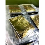 Star Trek Vintage 22 Ct Gold Trading Cards Collection