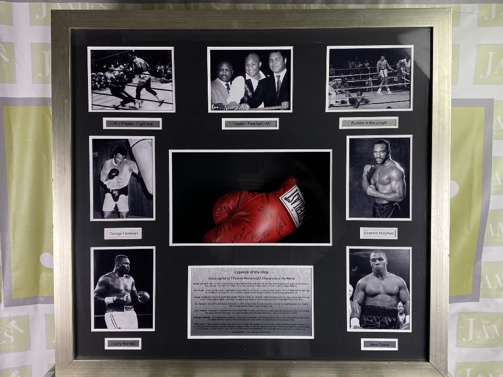 Muhammed Ali & 7 Former Heavyweight Chamions Signed Glove - Image 5 of 5