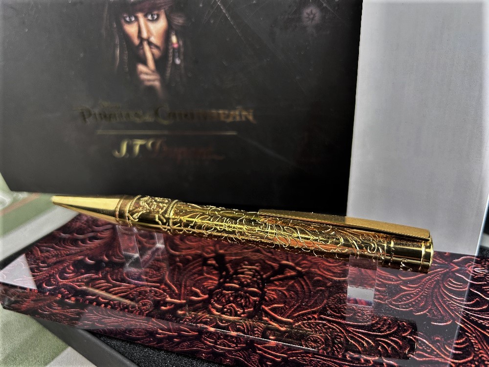 S.T. Dupont Pirates Of The Caribbean Ballpoint Gold Plated Pen