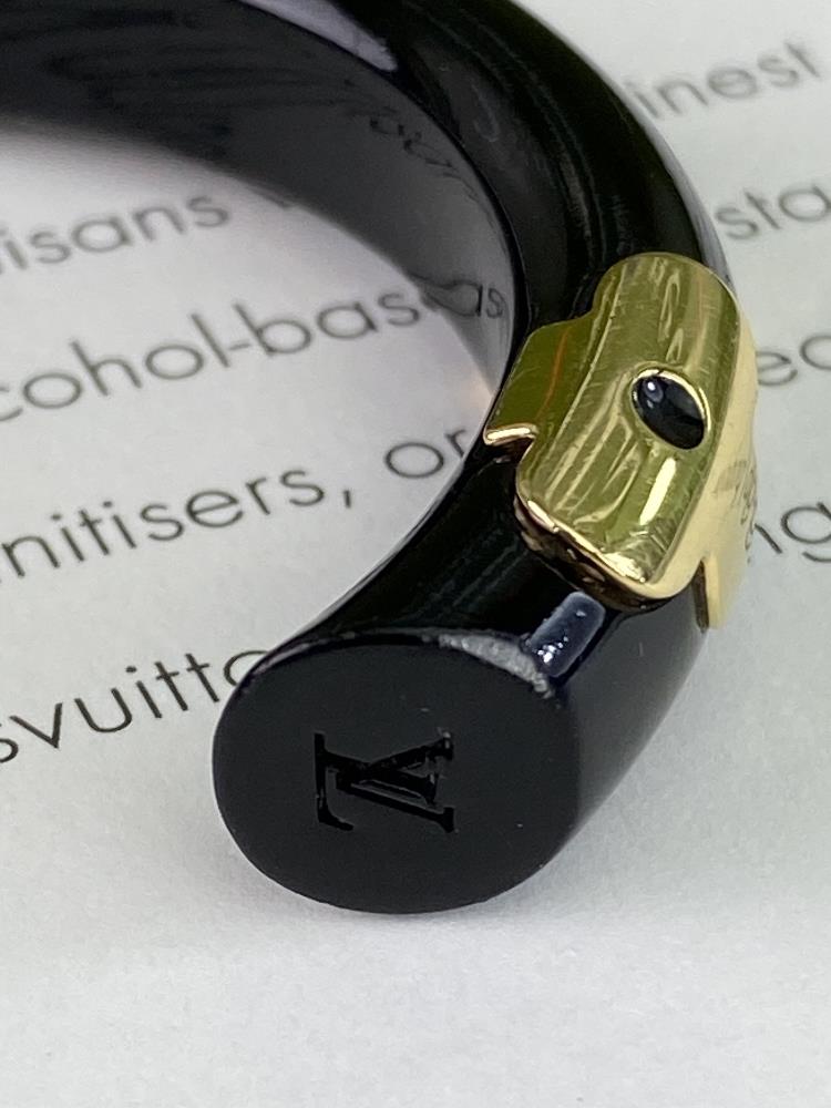 louis Vuitton Paris Onyx & Gold Cuff Bracelet-Rare Example - Image 2 of 7