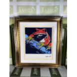 Andy Warhol (1928-1987) “Frog” Numbered #56/100 Lithograph, Ornate Framed.