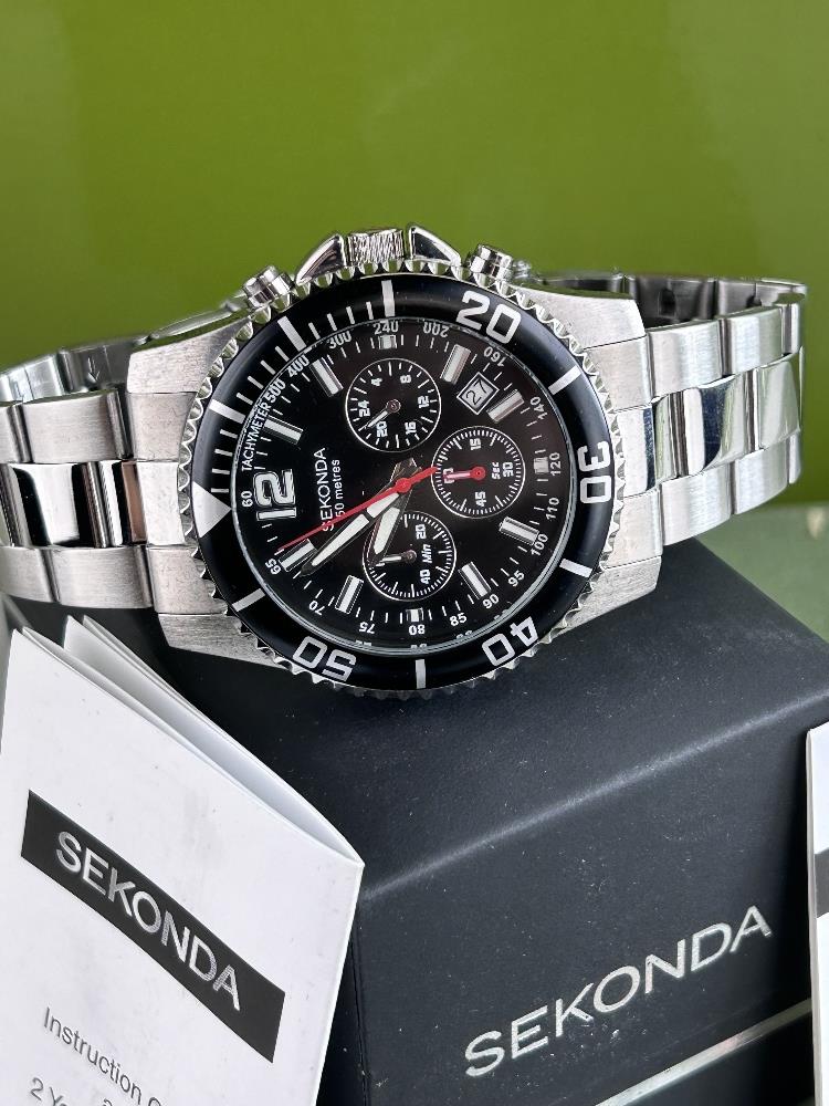 Sekonda Gent`s Chronograph 50M Stainless Watch