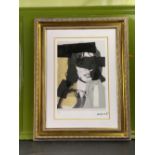 Andy Warhol (1928-1987) “Jagger” Numbered Ltd Edition of 125 Lithograph #49, Ornate Framed.