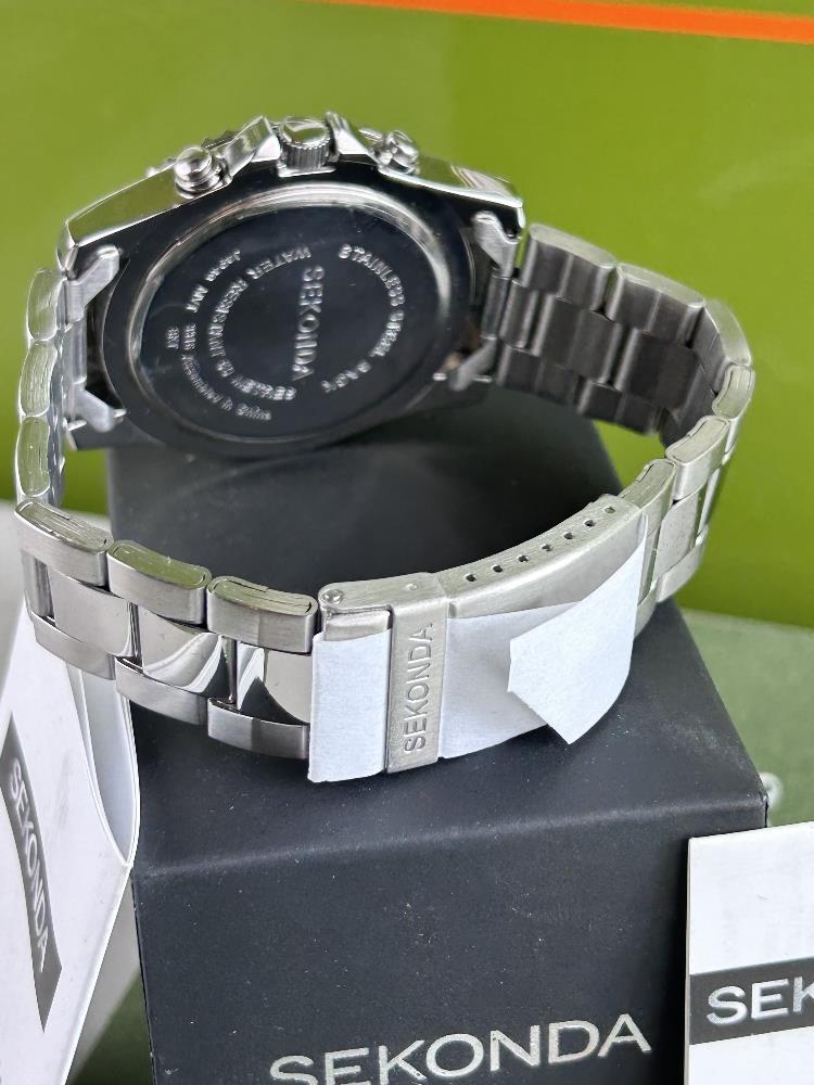 Sekonda Gent`s Chronograph 50M Stainless Watch - Image 3 of 7