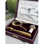 Vintage Asprey & Co London, Gold Plated 3 Piece Bar Set