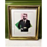 Andy Warhol-(1928-1987) "John Gotti"Castelli NY Original Numbered Lithograph #58/100, Ornate Framed.