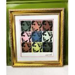 Andy Warhol (1928-1987) “Warhol Self Portrait ” Numbered #15/100 Lithograph, Ornate Framed.