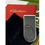 Cartier Paris Money Clip & Monogram leather Insert