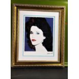 Andy Warhol (1928-1987) “Jane Fonda” Numbered Ltd Edition of 125 Lithograph #123, Ornate Framed.