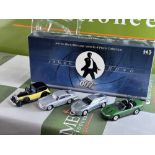 Corgi Collection Of Four Diecast 007 Cars, Aston DB5 Ect