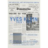 Klein, Yves - - Yves Klein 1928-1962.