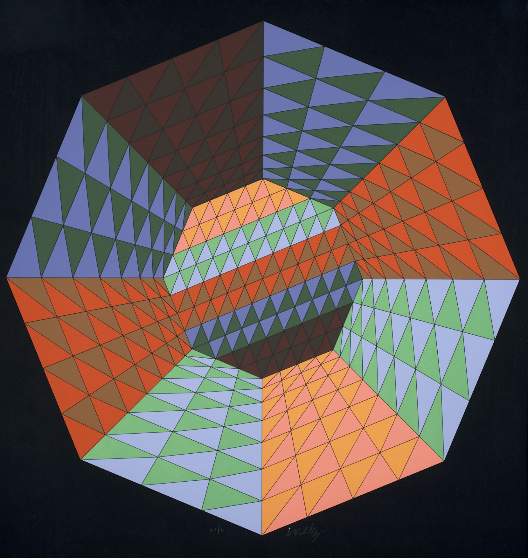 Geometrische Abstraktion - Op Art - -