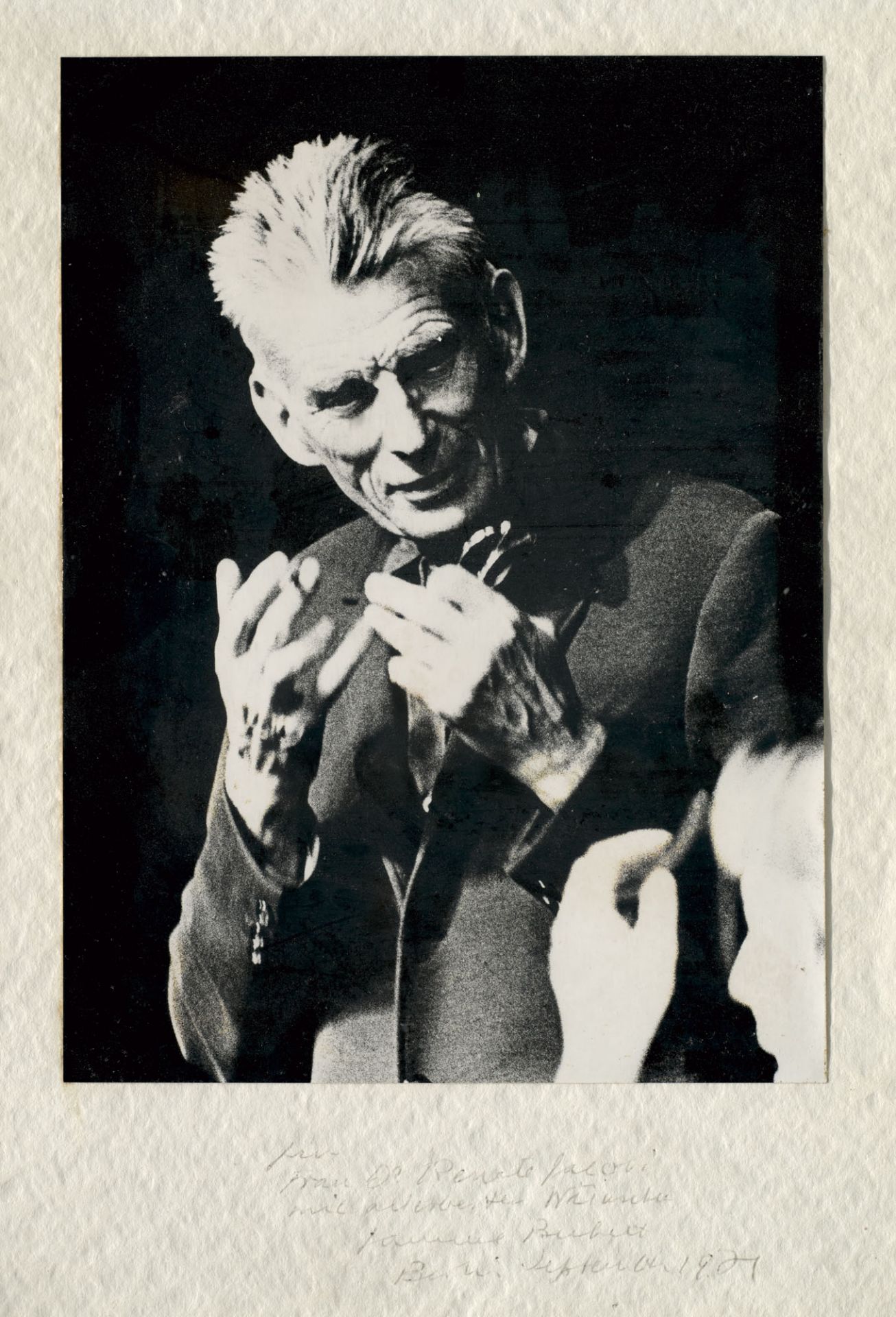 Samuel Beckett. Originalphotographie