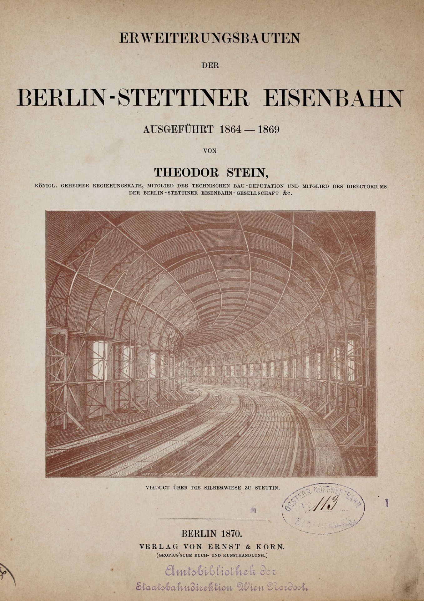 Eisenbahn - - Theodor Stein.