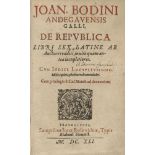 Jean Bodin. De Republica Libri Sex,