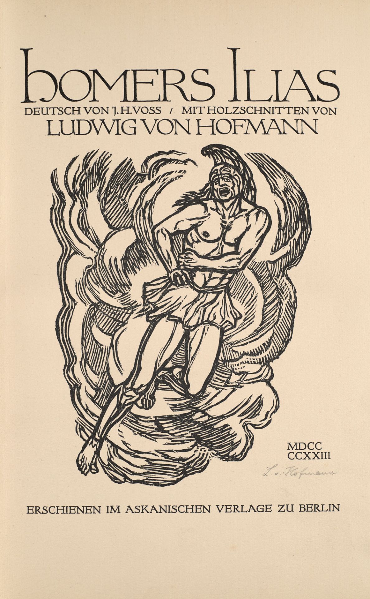 Hofmann, Ludwig von - - Homer. Ilias.