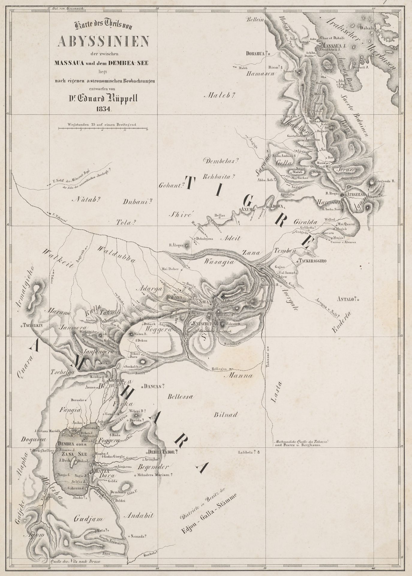 Afrika - - Eduard Rüppell. (Reise in