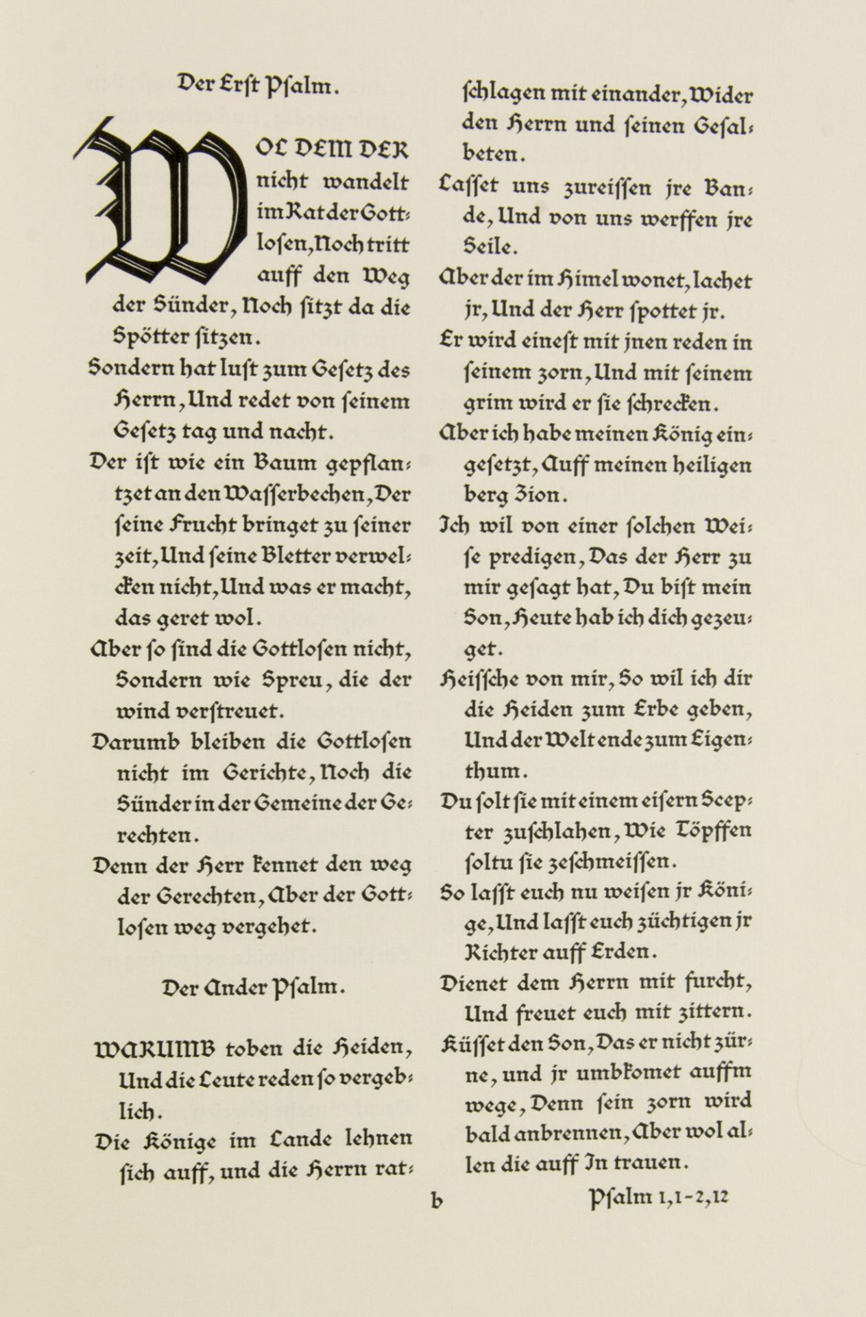 Der Psalter. Deudsch. D. Martin