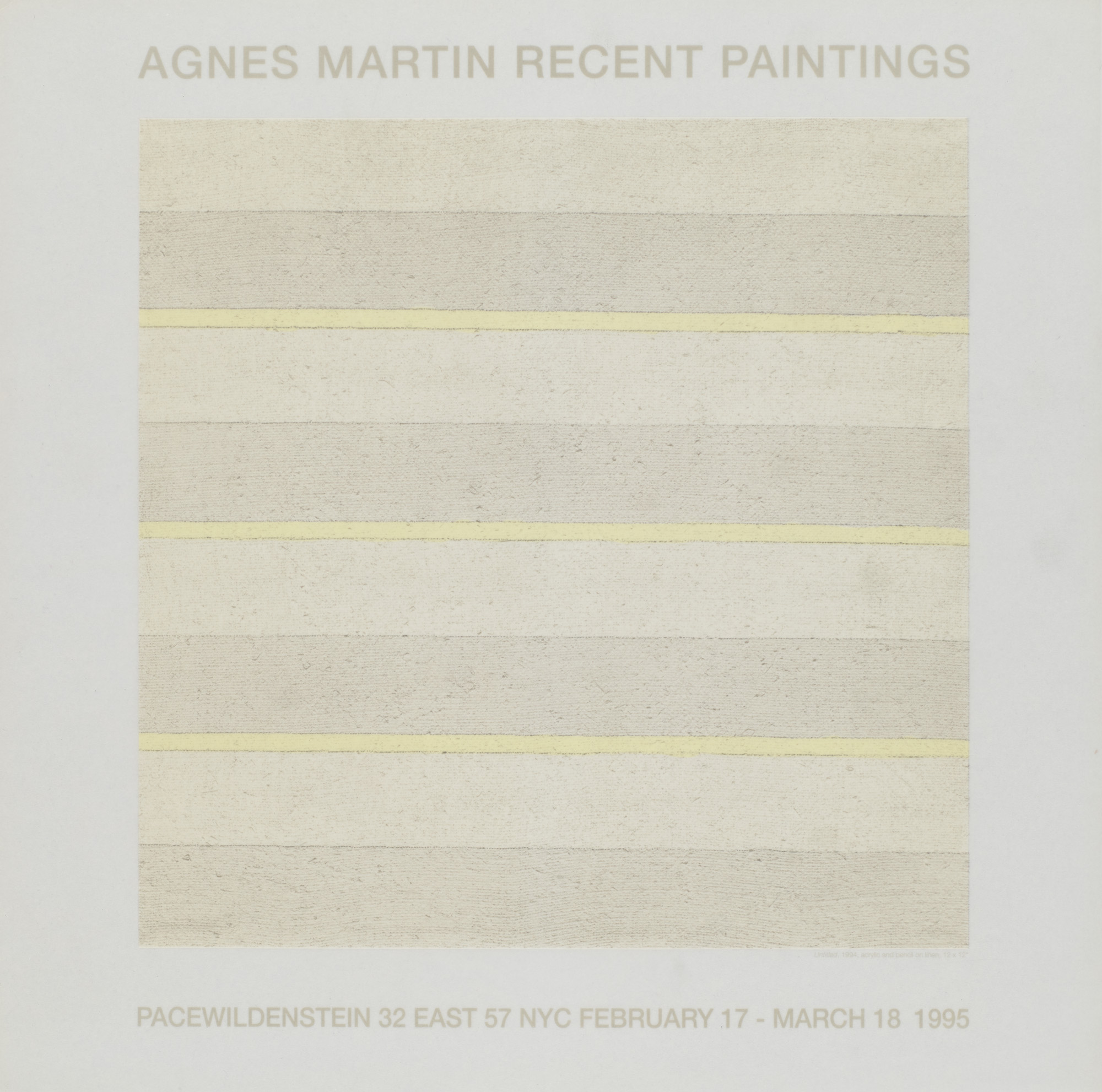 Minimalismus - - Agnes Martin. (1912