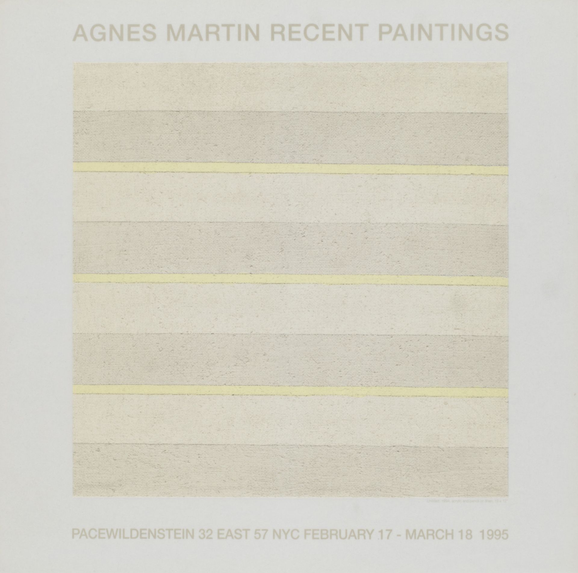 Minimalismus - - Agnes Martin. (1912