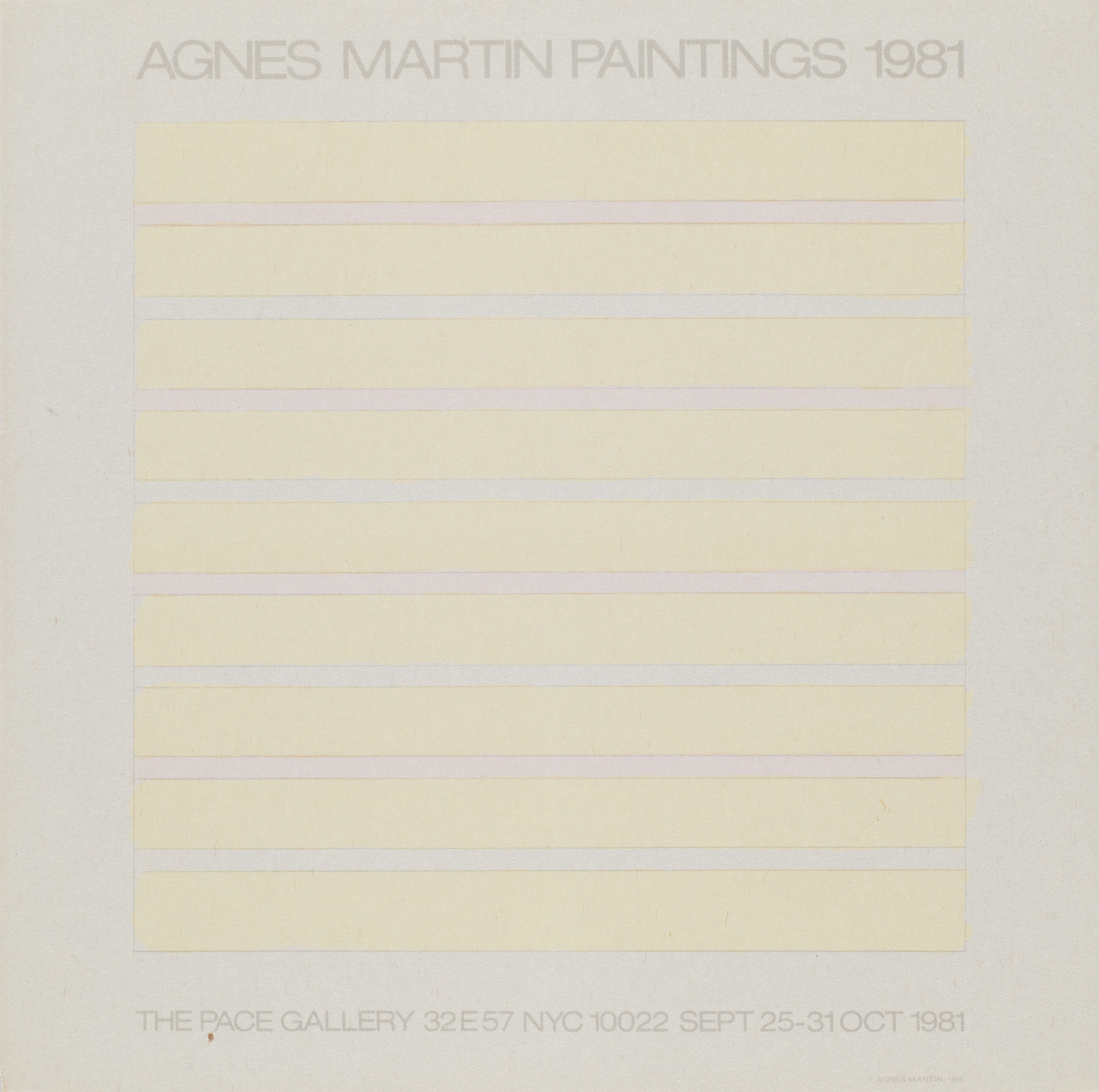 Minimalismus - - Agnes Martin. (1912