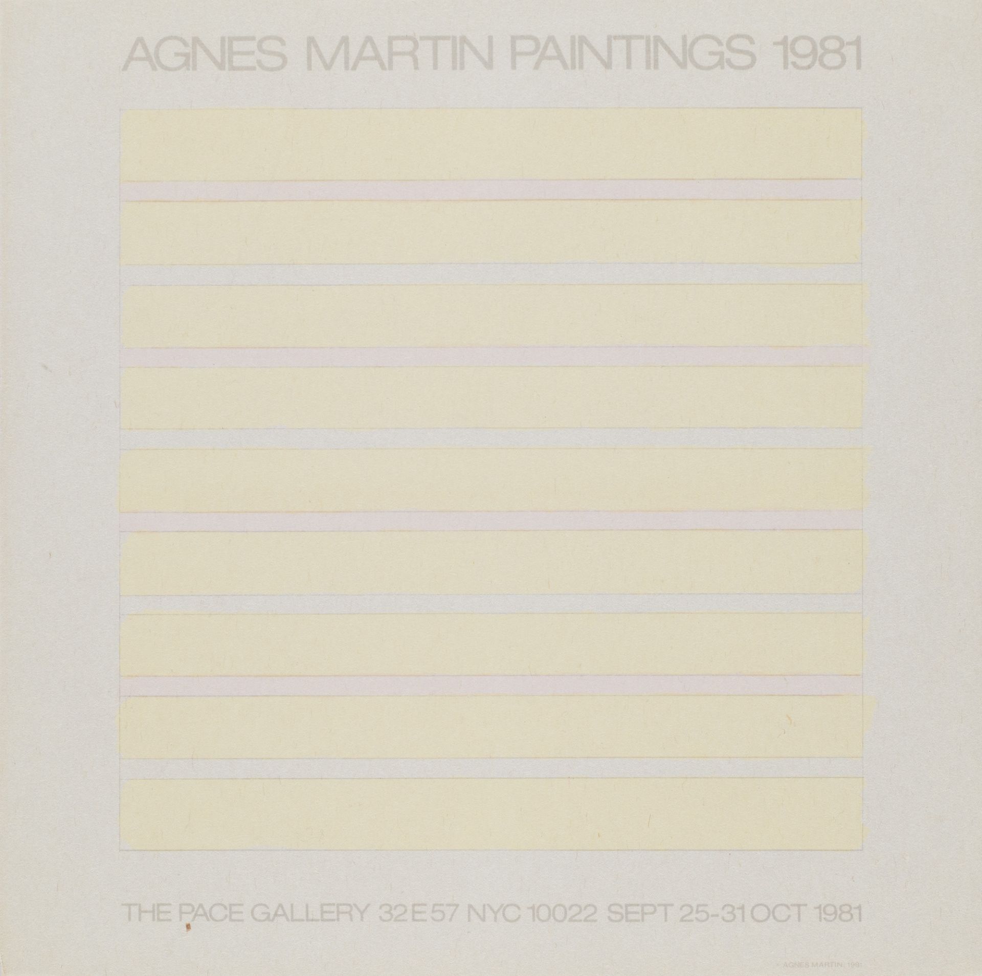 Minimalismus - - Agnes Martin. (1912