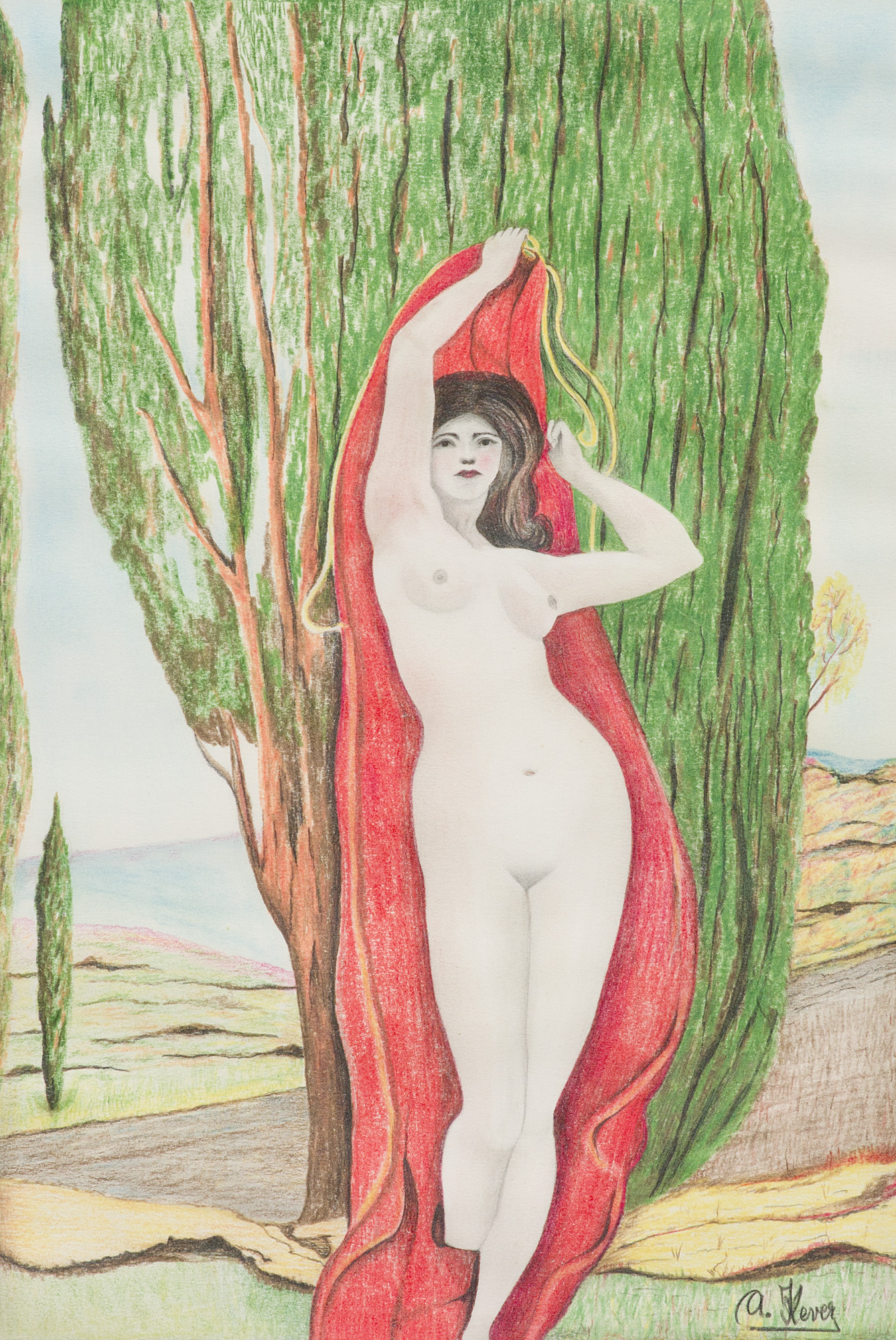 Art Déco - Jugendstil - - A. Kever. - Image 4 of 4