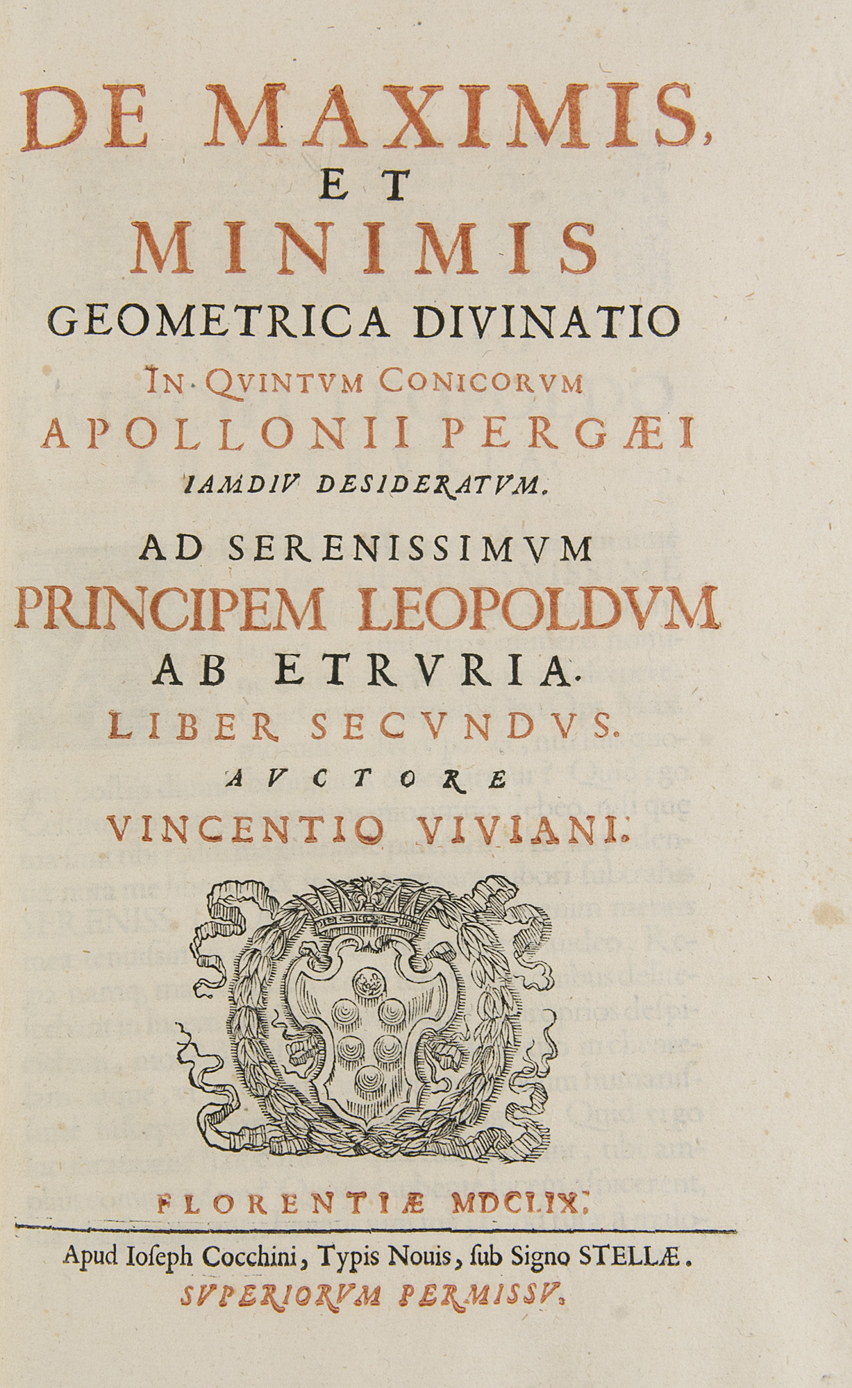 Mathematik - - Vincenzo Viviani. De