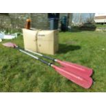 Large Sevylor inflatable kayak, still in original packaging, with two paddles and accessories