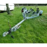 Hallmark 'Roller Coaster 6' galvanised single axle boat trailer, with CE plate winch and brake