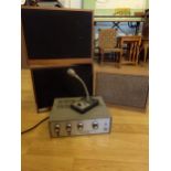 Eagle public address amplifier with speaker and microphone