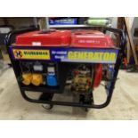 Marksman diesel generator, electric with toolkit (as new)