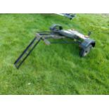 Dave Cooper single bike trailer with lighting bar, ramp and spare wheel