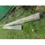 Two 13ft railway sleepers