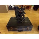 Vintage cased Pathescope projector with accessories