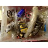 Box of marine water and gas fittings, pipe work etc