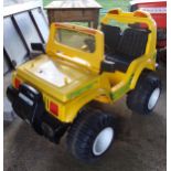 Chien Ti 12v Children's ride on jeep, yellow