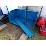 Fleming tractor rear loader / box, 50cm wide, 65mm gape