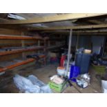 Contents of a barn to include furniture, tools, screws and fittings, Engine parts, demijohns etc