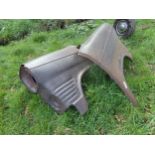 Pair of Vintage MK1 Ford transit front wings, with further trailer axle (3)