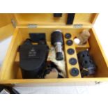 Good quality cased Russian Lomo microscope, with various lenses and accessories