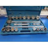 Duratool 3/4 drive metric socket set, 19-50mm