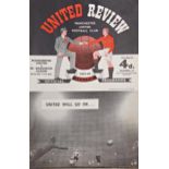 1957/58 Manchester United v West Bromwich Albion, 5th March 1958 'United Will Go On...' football
