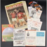 Vintage Manchester United Youth football programmes to include 1956/57 West Ham United (final), 63/