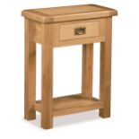 Cotswold Collection Oak 1 Drawer Telephone/Console, H 850mm W 650mm D 350mm