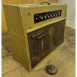 Vintage Baldwin Burns Sonic 25 guitar amplifier, with foot pedal, 50 cm wide
