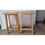 Cotswold Collection 2 light wood stools