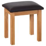 Cotswold Collection Oak Dressing Table Stool, H 460mm W 450mm D 350mm